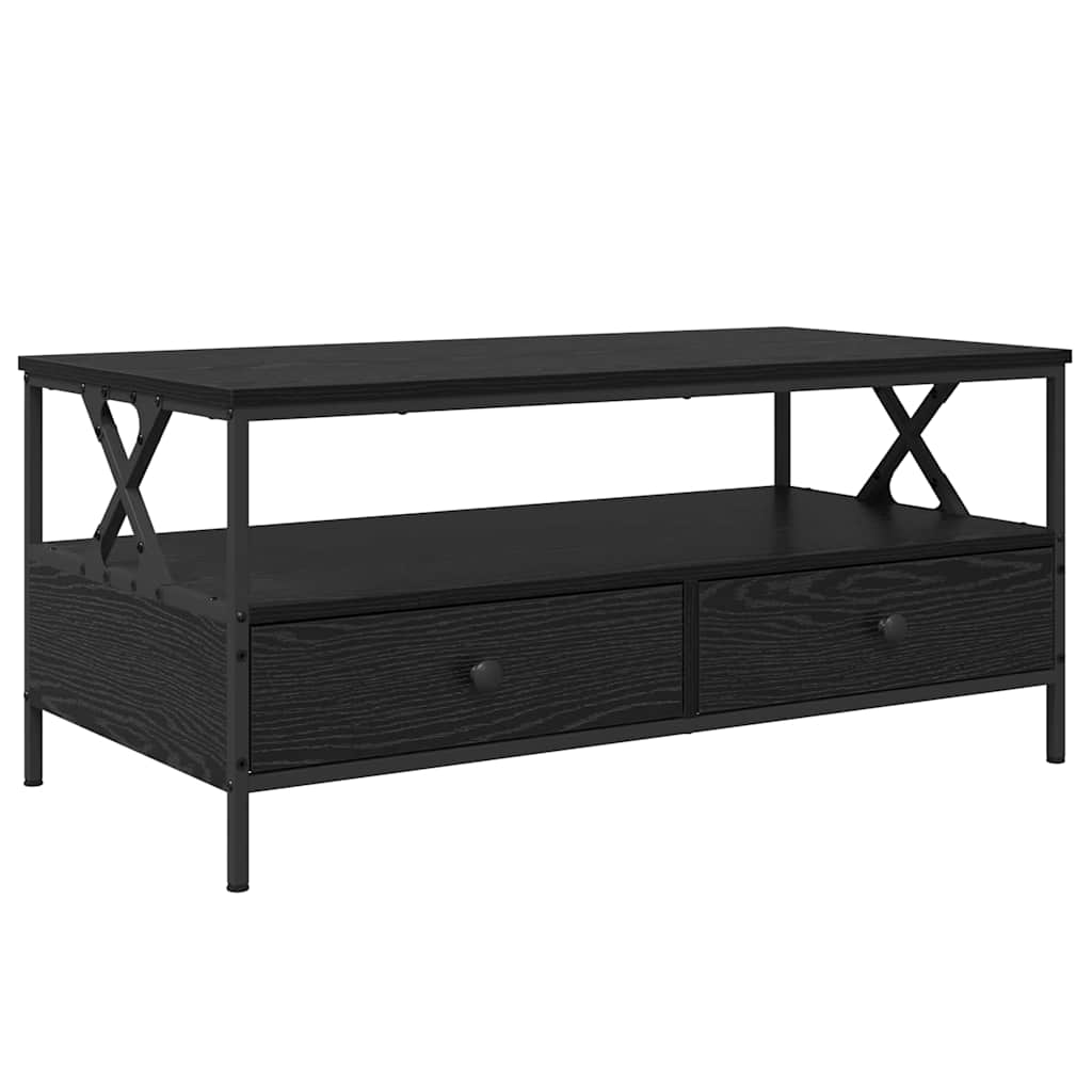 Table basse Chêne noir 100 x 51 x 45 cm Bois d'ingénierie - XIOS