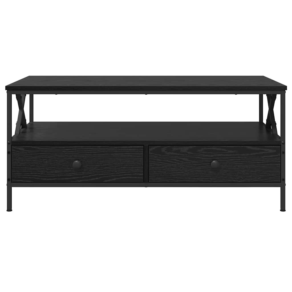 Table basse Chêne noir 100 x 51 x 45 cm Bois d'ingénierie - XIOS