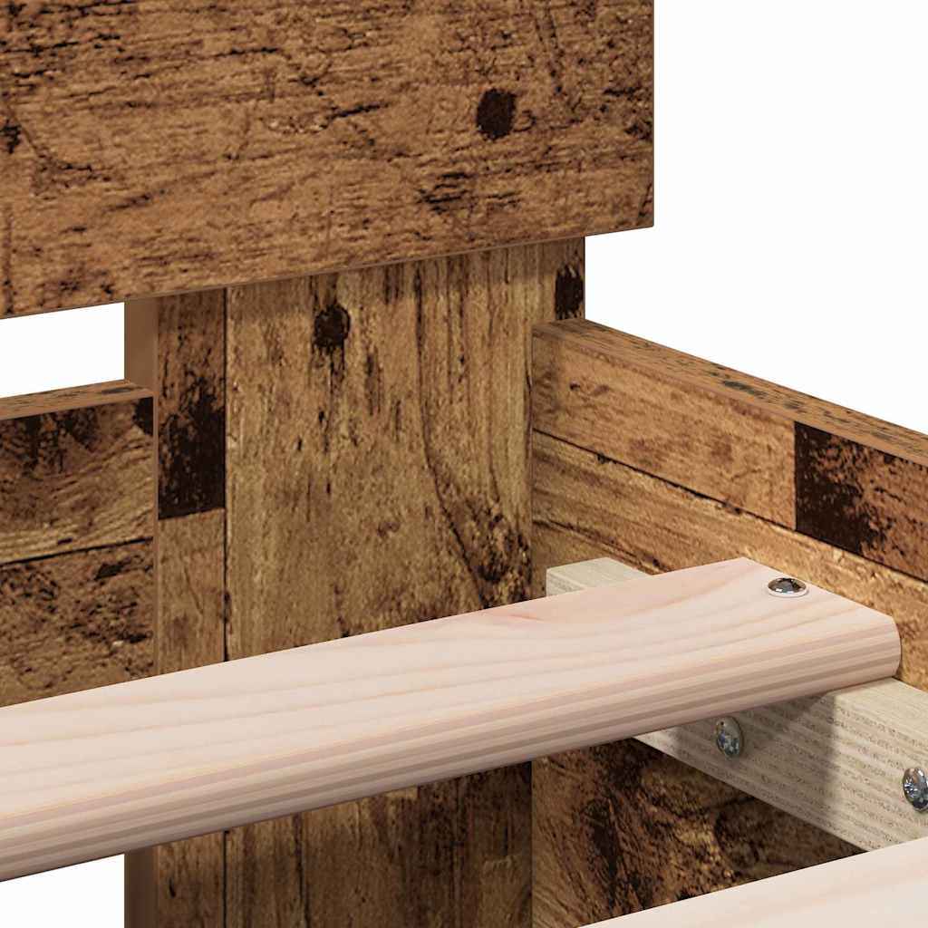 Cadre de lit Bois ancien 193 x 95 x 88 cm Bois d'ingénierie - XIOS