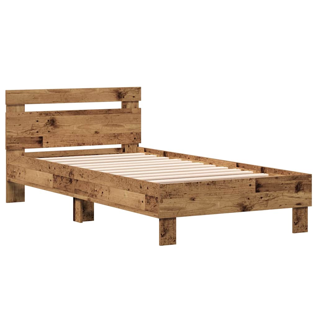 Cadre de lit Bois ancien 193 x 95 x 88 cm Bois d'ingénierie - XIOS