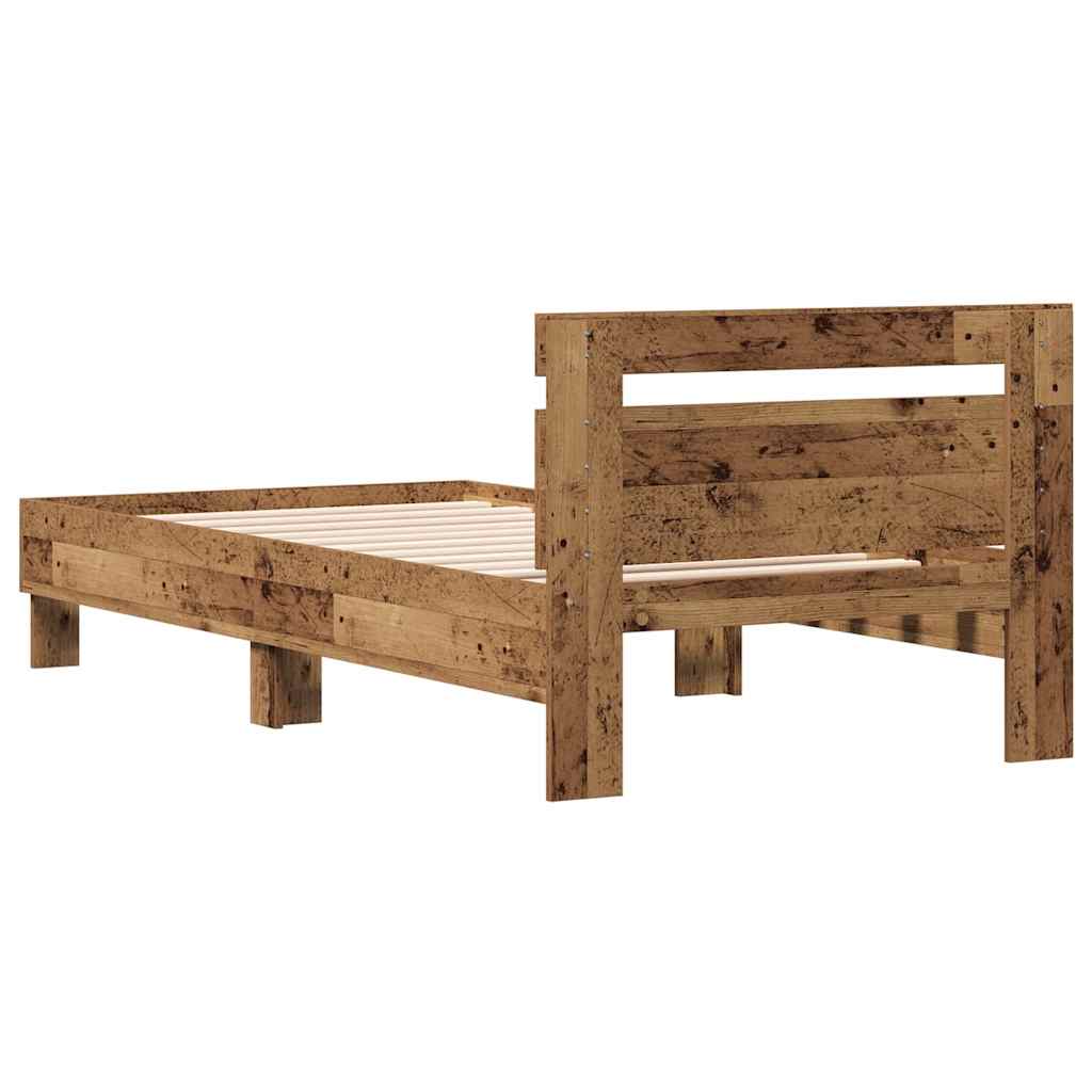 Cadre de lit Bois ancien 193 x 95 x 88 cm Bois d'ingénierie - XIOS