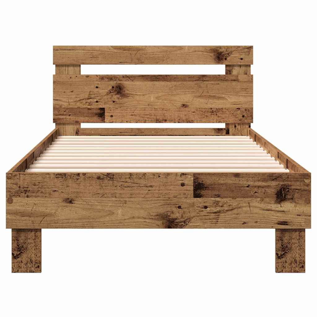 Cadre de lit Bois ancien 193 x 95 x 88 cm Bois d'ingénierie - XIOS
