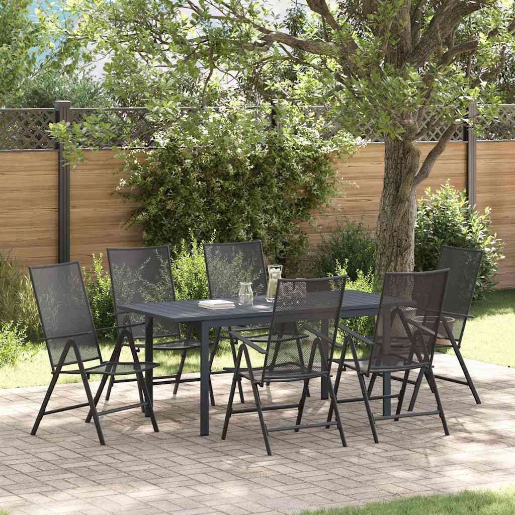 Ensemble de salle à manger pour jardin 7 pcs Anthracite - XIOS
