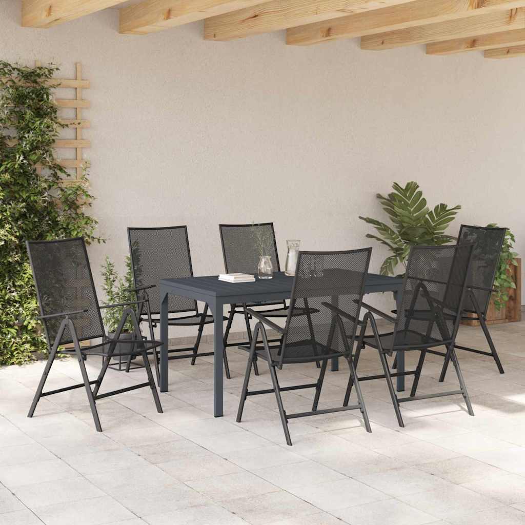 Ensemble de salle à manger pour jardin 7 pcs Anthracite - XIOS
