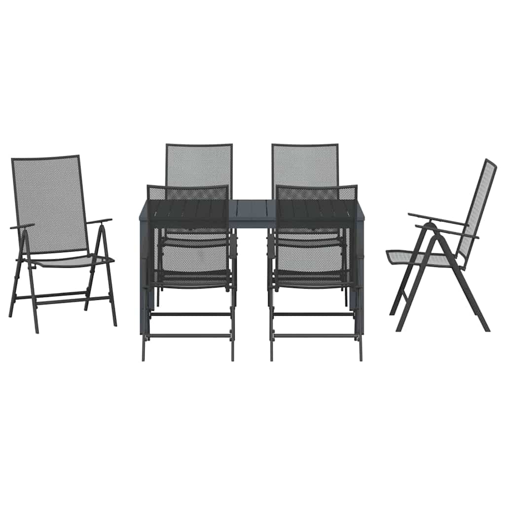 Ensemble de salle à manger pour jardin 7 pcs Anthracite - XIOS