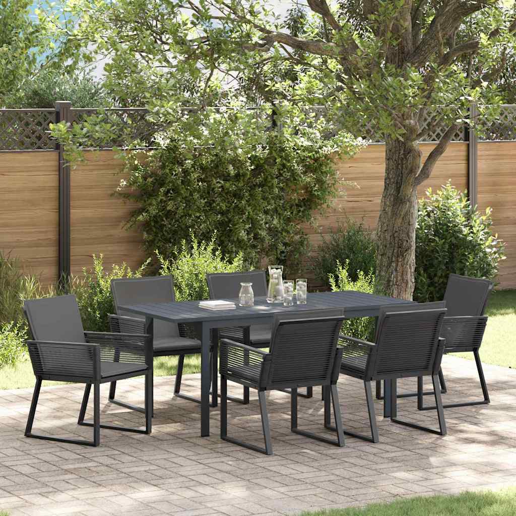 Ensemble de salle à manger pour jardin 7 pcs Anthracite - XIOS