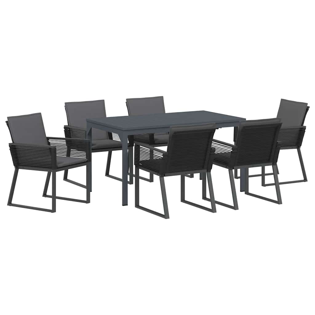 Ensemble de salle à manger pour jardin 7 pcs Anthracite - XIOS