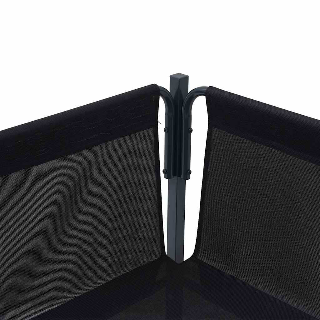 Ensemble de canapé de jardin avec coussin 6 pcs Noir Acier - XIOS
