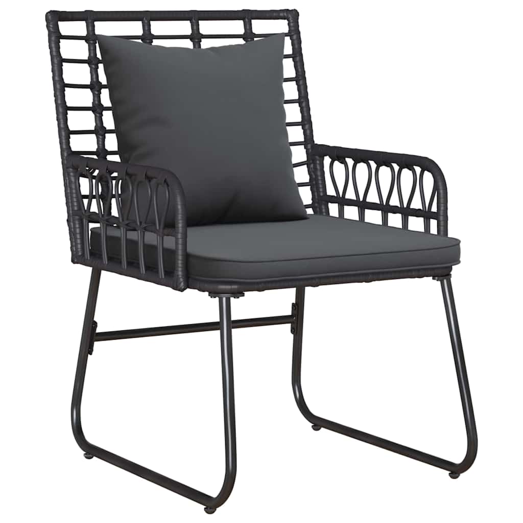 Ensemble de meubles de jardin 4 pcs Noir et anthracite - XIOS