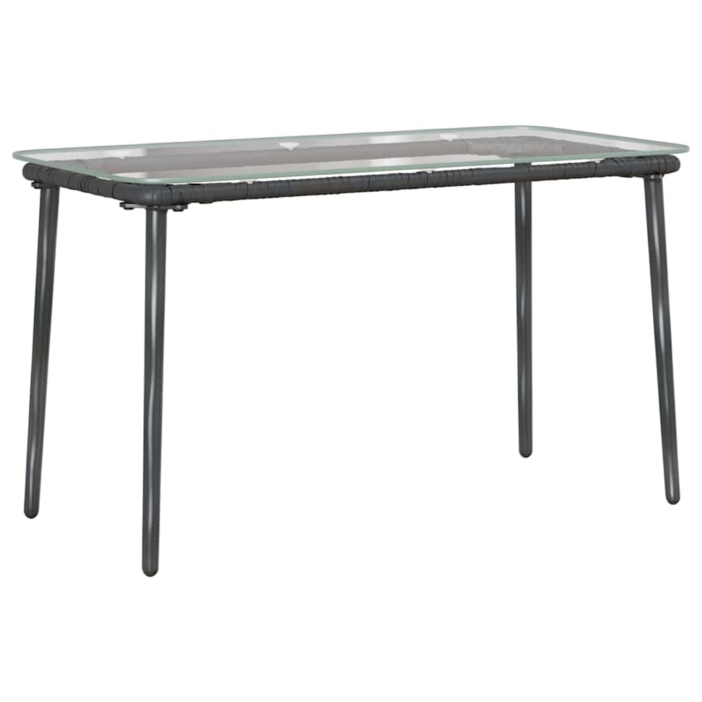 Ensemble de meubles de jardin 4 pcs Noir et anthracite - XIOS