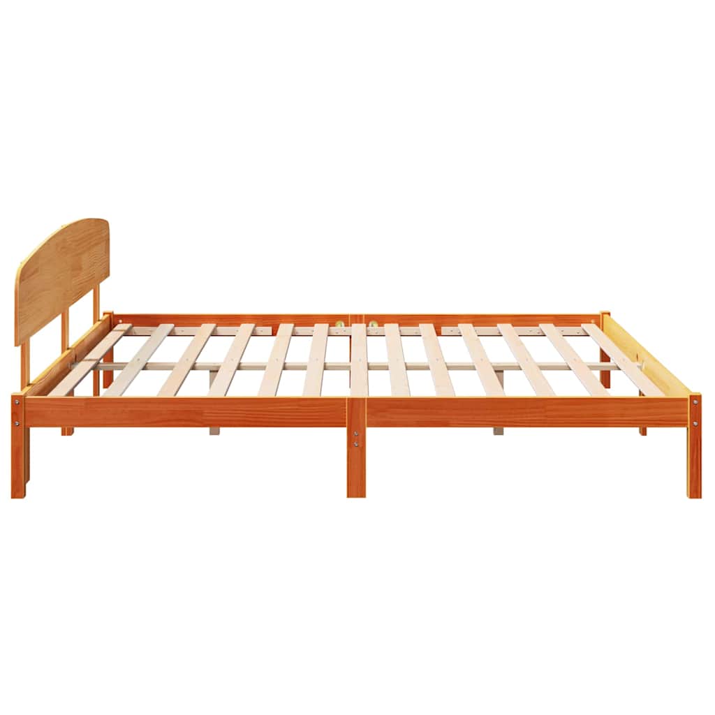 Cadre de lit Marron 180 x 200 cm Bois de pin massif - XIOS