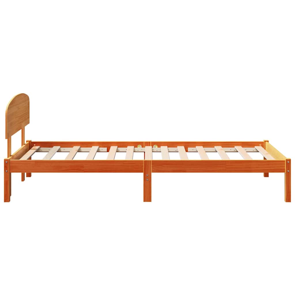 Cadre de lit Marron 80 x 200 cm Bois de pin massif - XIOS