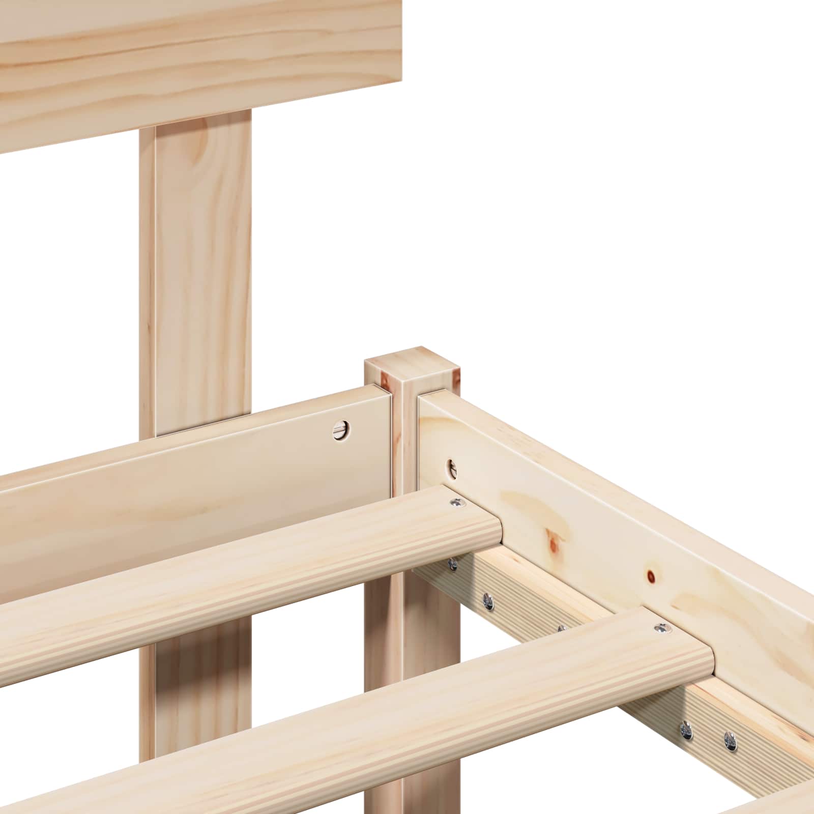 Cadre de lit Marron 200 x 200 cm Bois de pin massif - XIOS