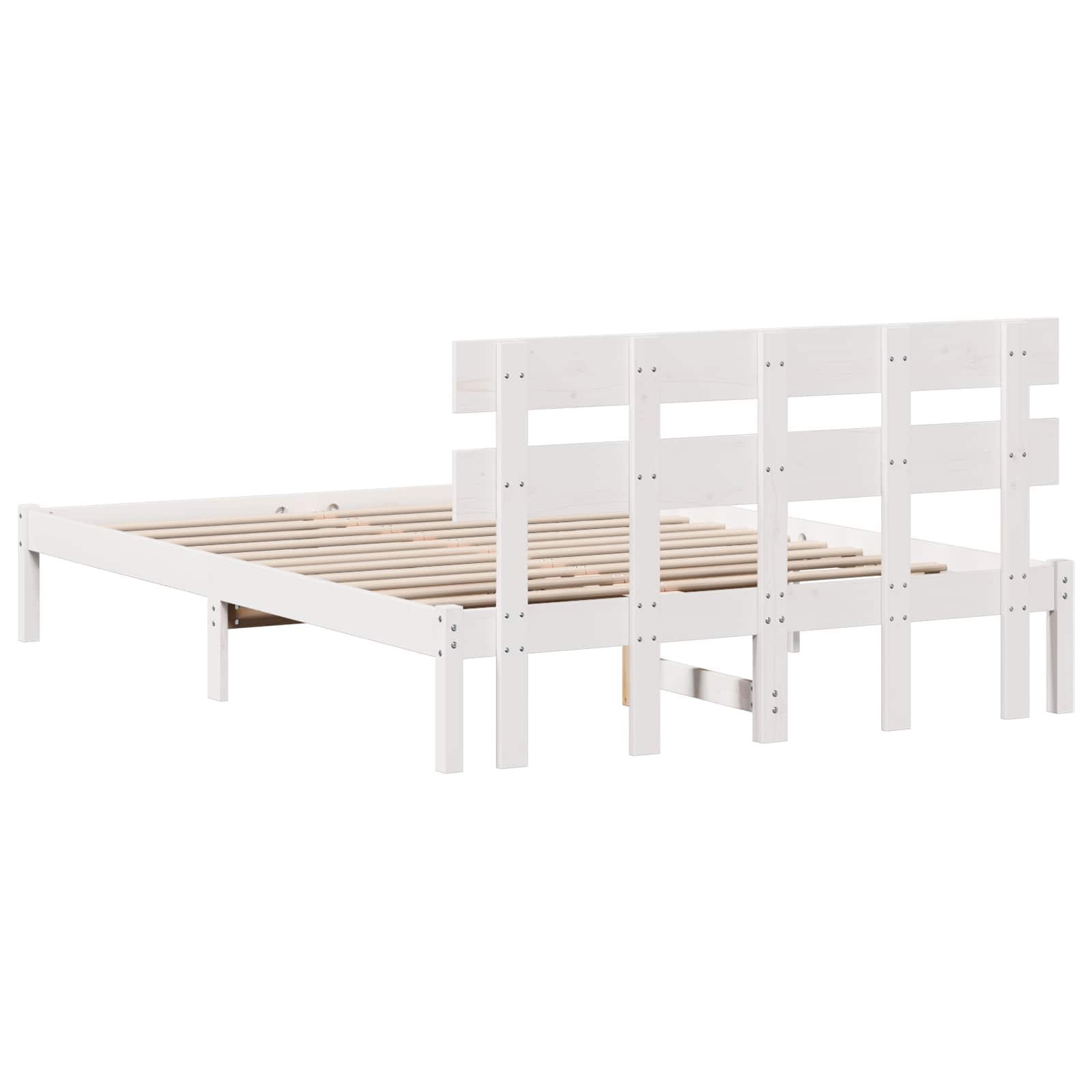 Cadre de lit Marron 140 x 200 cm Bois de pin massif - XIOS