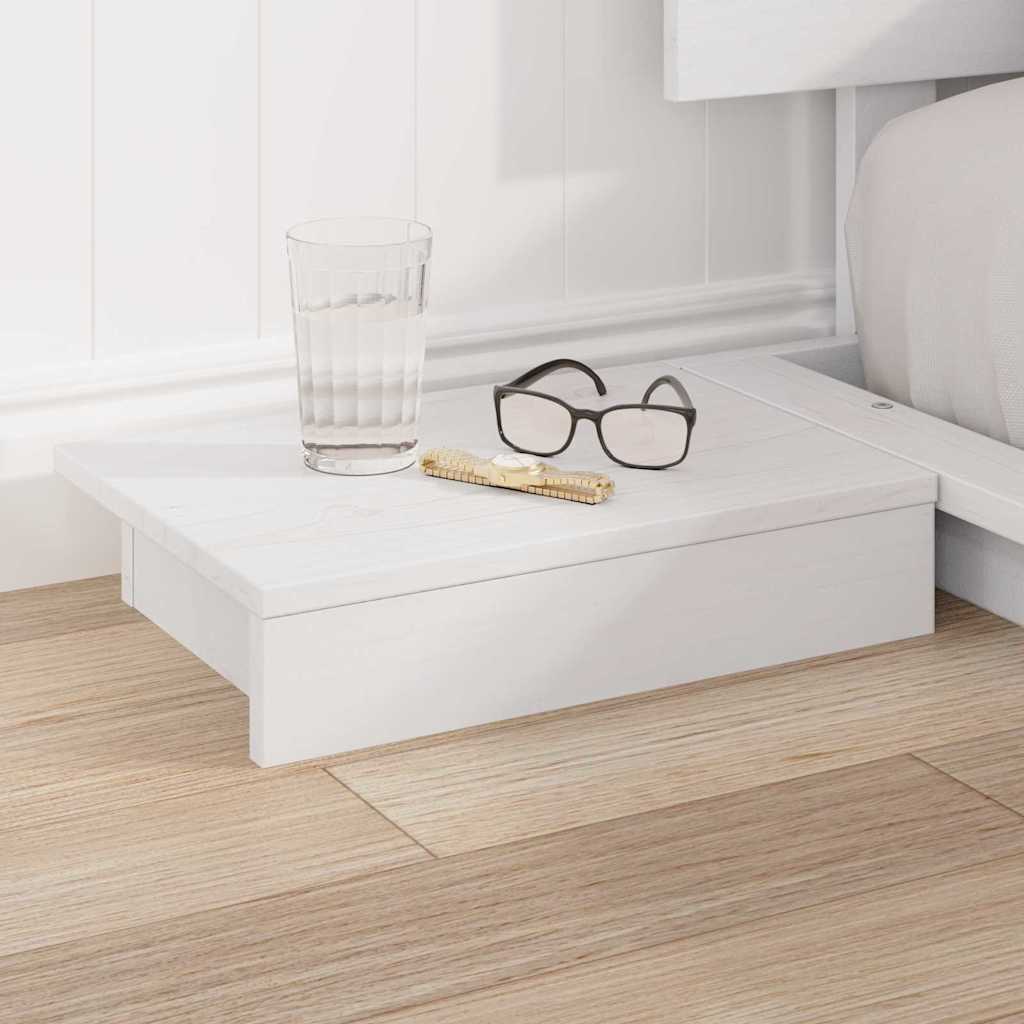 Cadre de lit Blanc 200 x 200 cm bois - XIOS