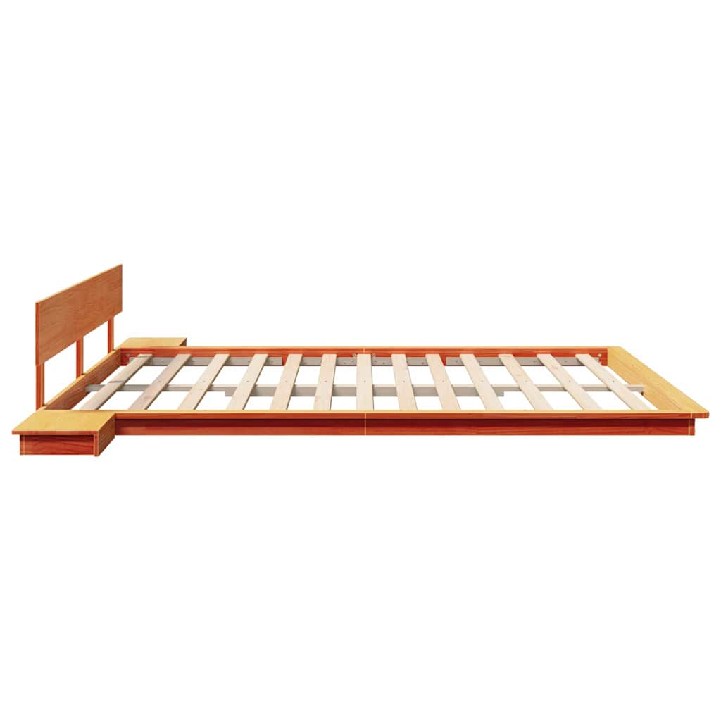 Cadre de lit Marron 200 x 200 cm bois - XIOS