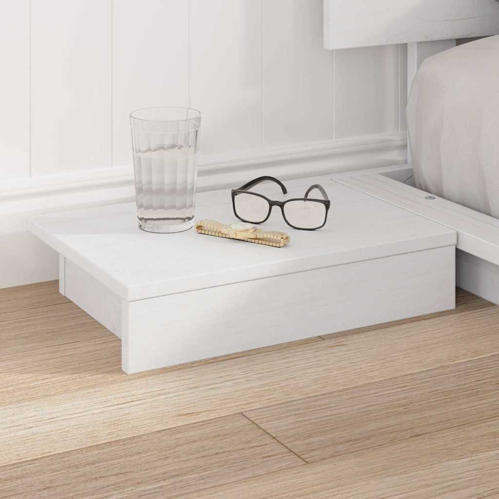 Cadre de lit Blanc 140 x 200 cm bois - XIOS