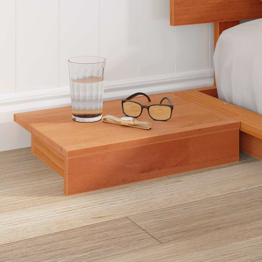 Cadre de lit avec tête de lit Marron 140 x 200 cm bois - XIOS