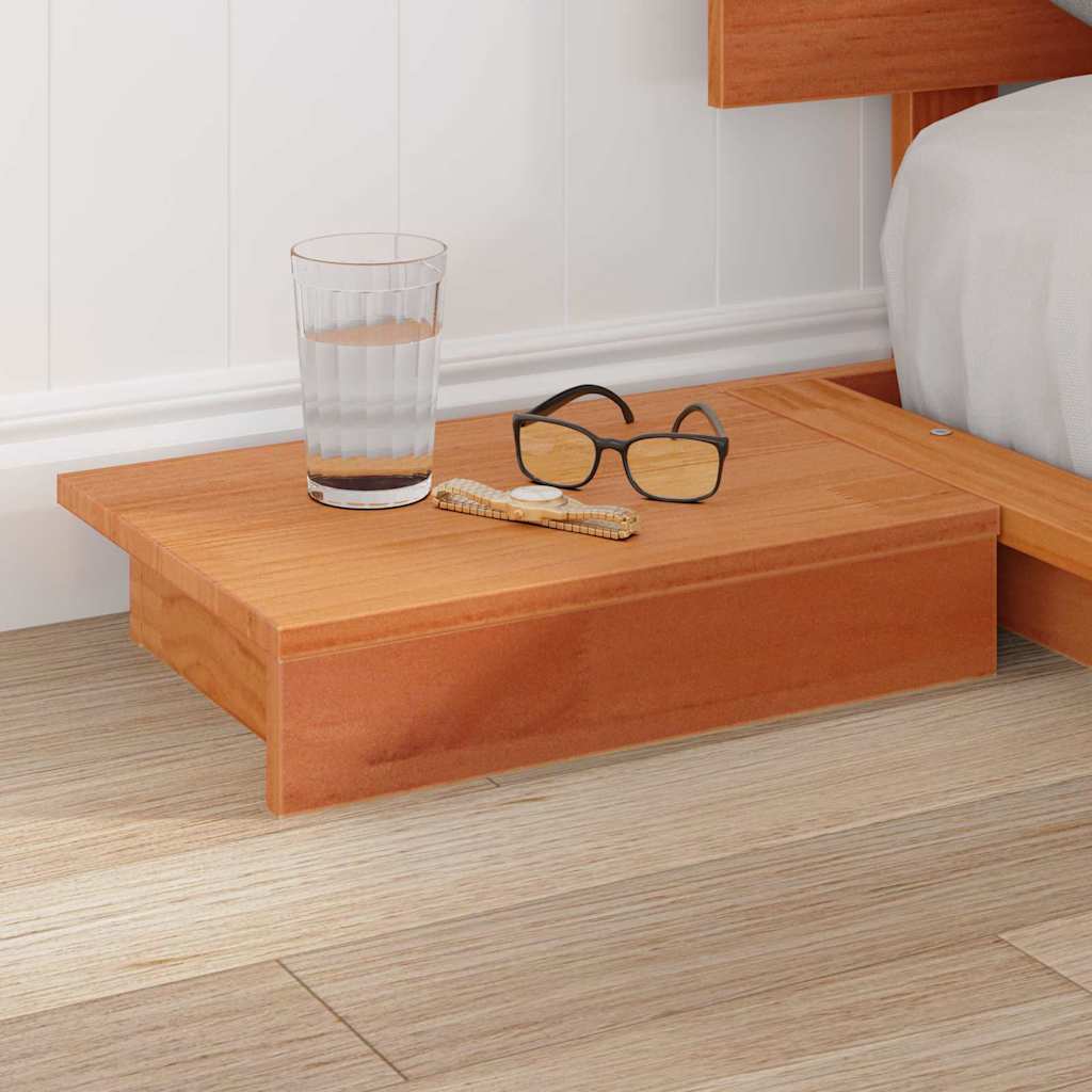 Cadre de lit Marron 135 x 190 cm bois - XIOS