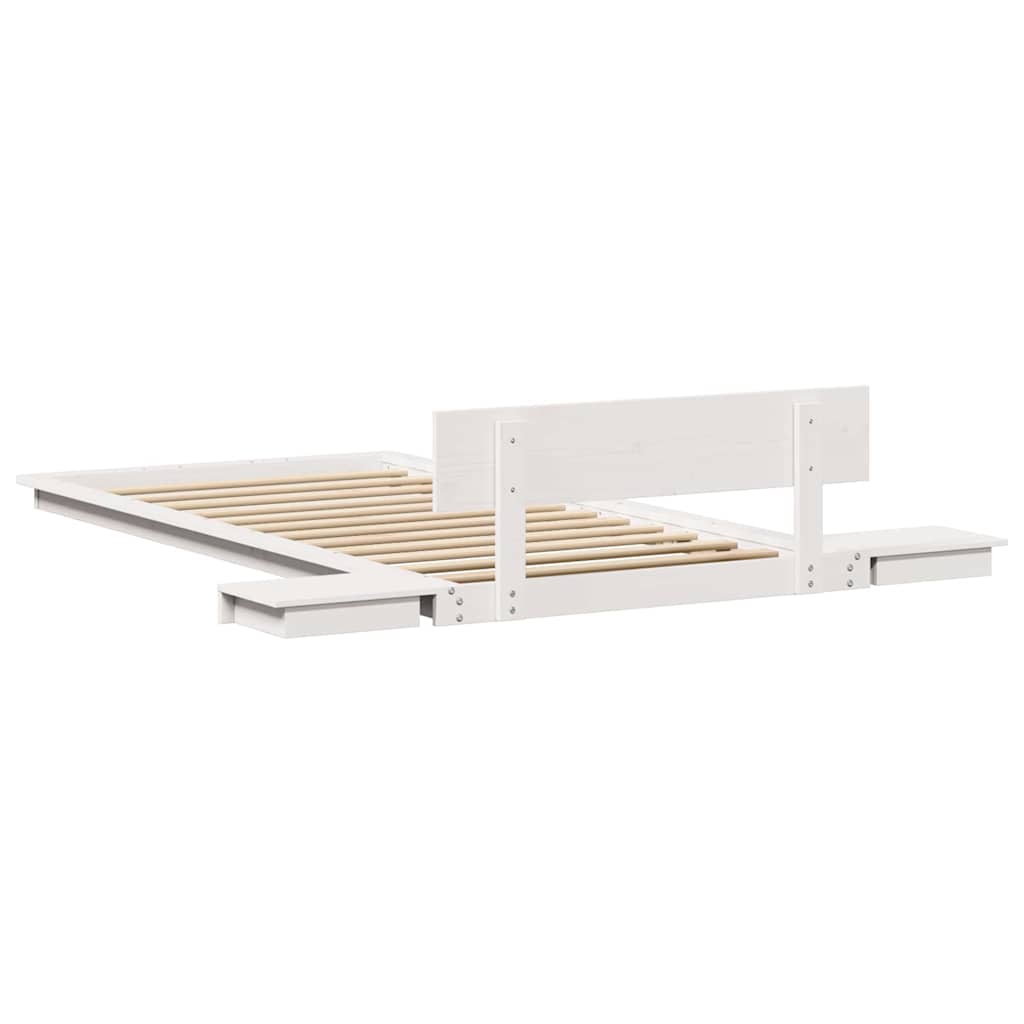 Cadre de lit Blanc 90 x 200 cm bois - XIOS