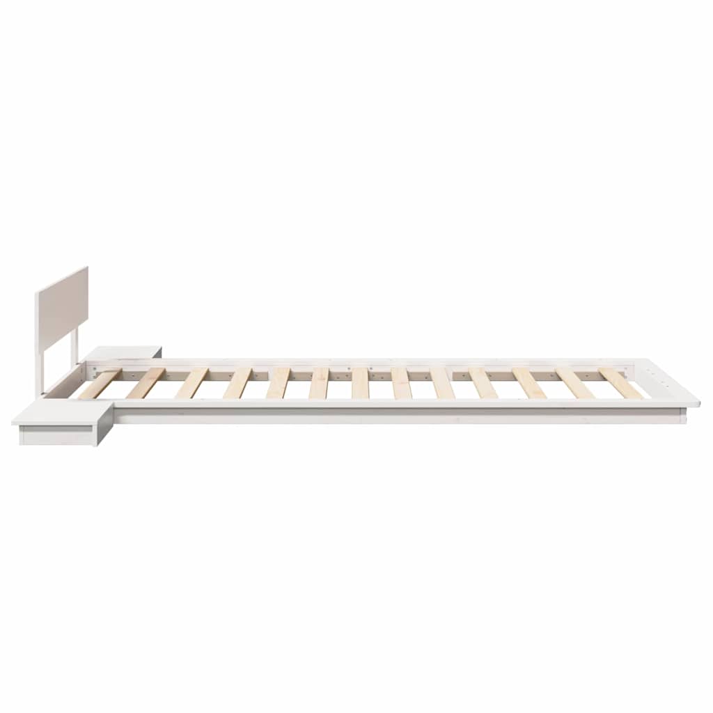 Cadre de lit Blanc 90 x 200 cm bois - XIOS