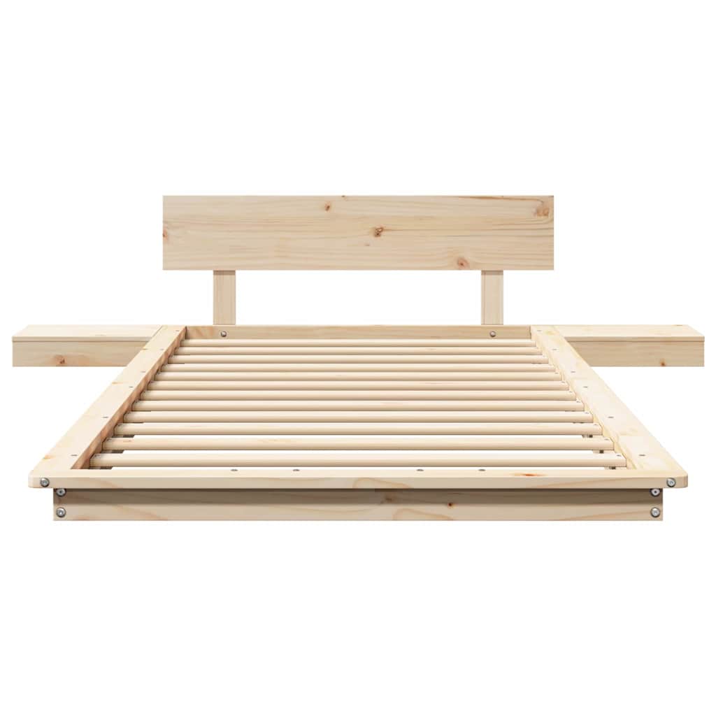Cadre de lit Marron 80 x 200 cm bois - XIOS