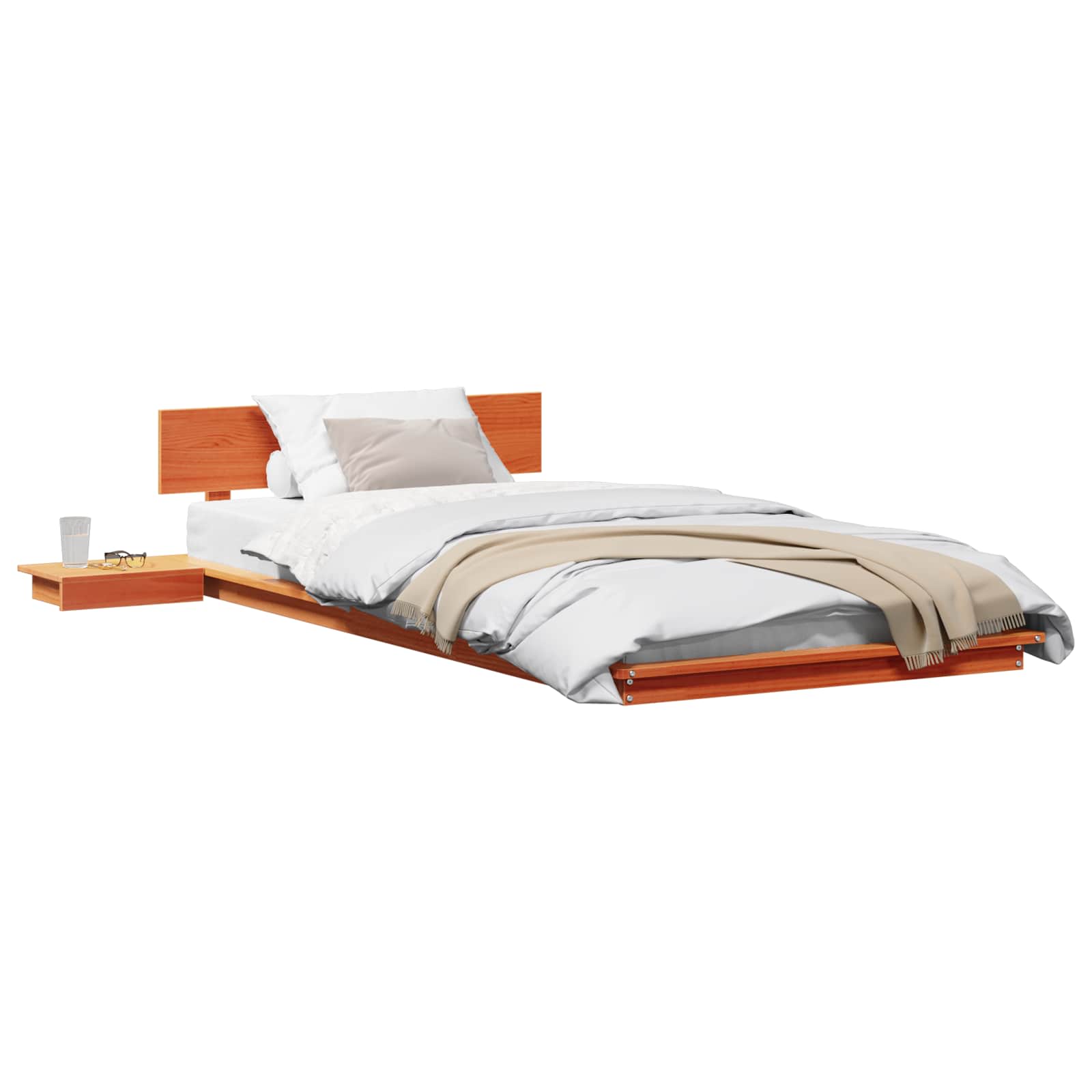 Cadre de lit Marron 80 x 200 cm bois - XIOS