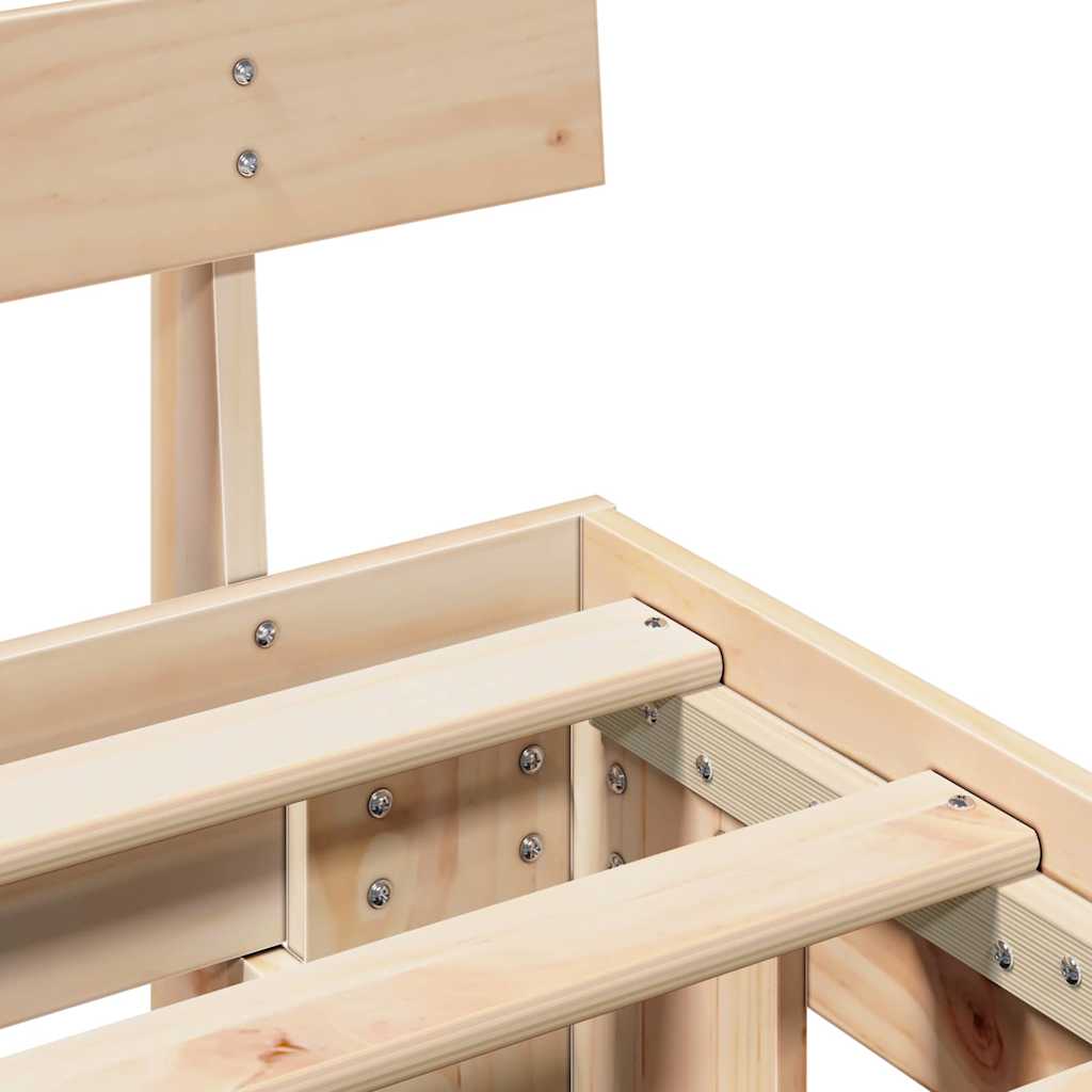 Cadre de lit avec tête de lit Marron 180 x 200 cm - XIOS