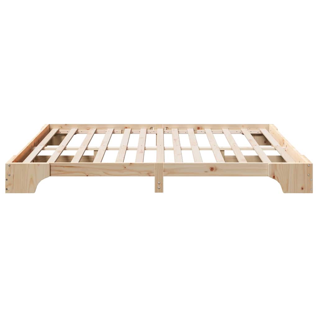 Cadre de lit Naturel 180 x 200 cm Pin massif - XIOS