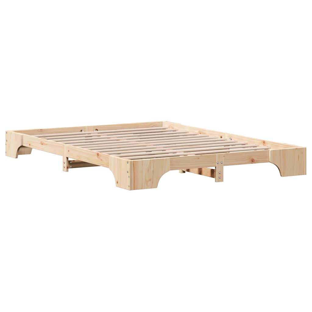 Cadre de lit Naturel 160 x 200 cm Pin massif - XIOS