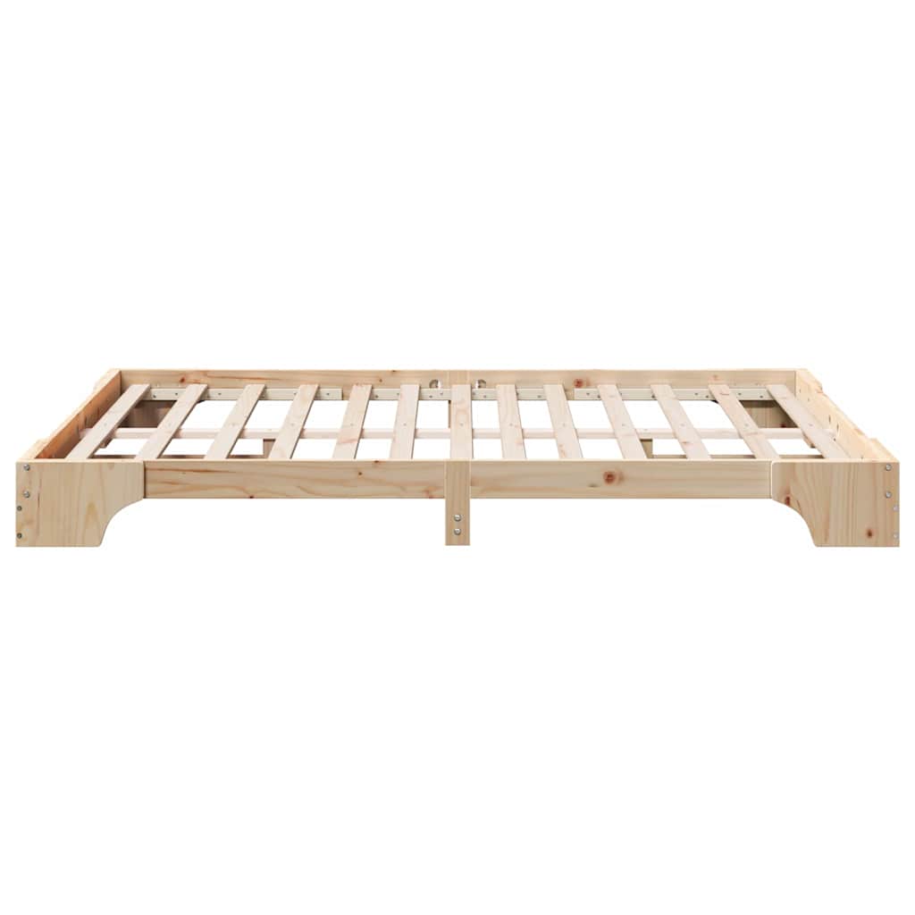 Cadre de lit Naturel 160 x 200 cm Pin massif - XIOS