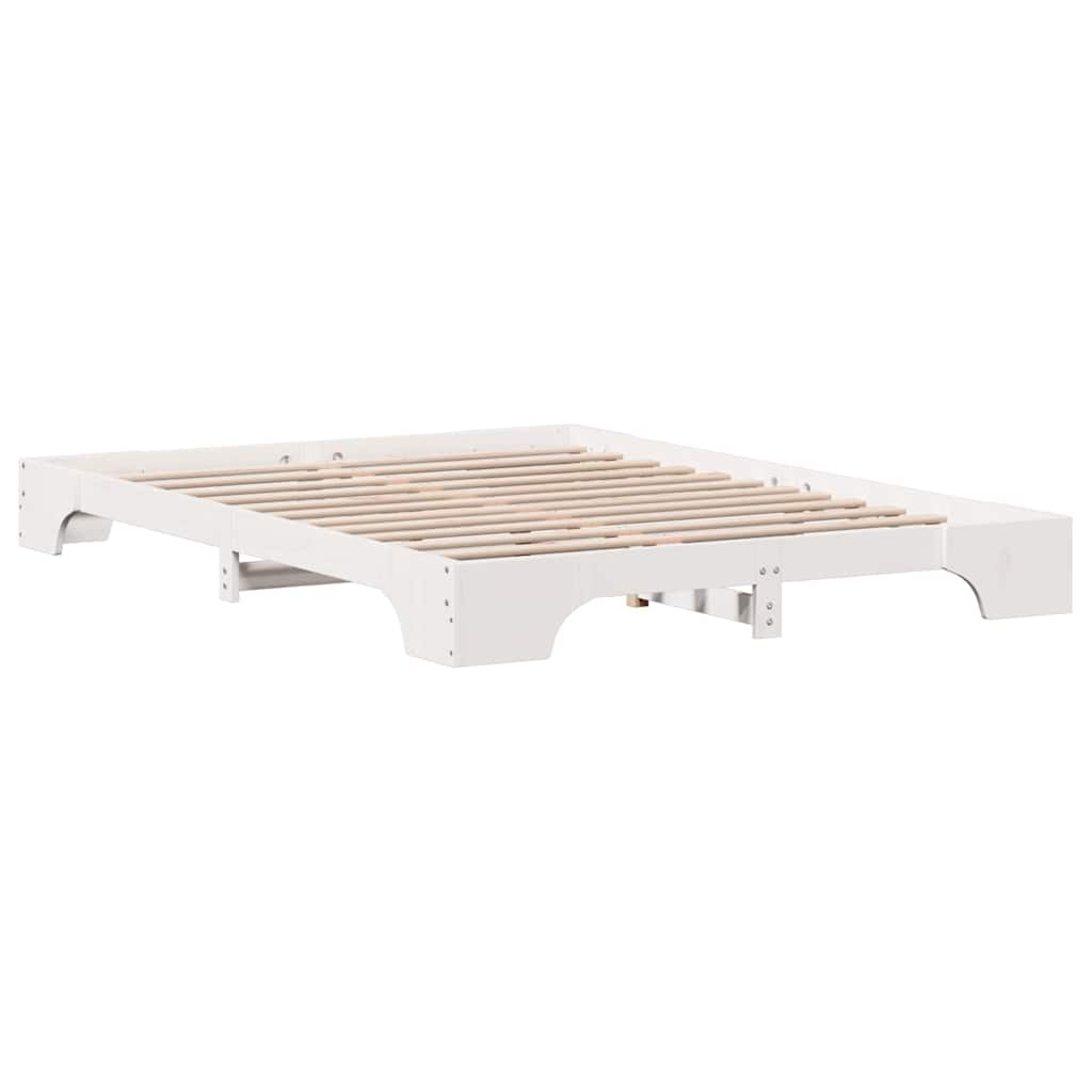 Cadre de lit Blanc 140 x 200 cm Pin massif - XIOS