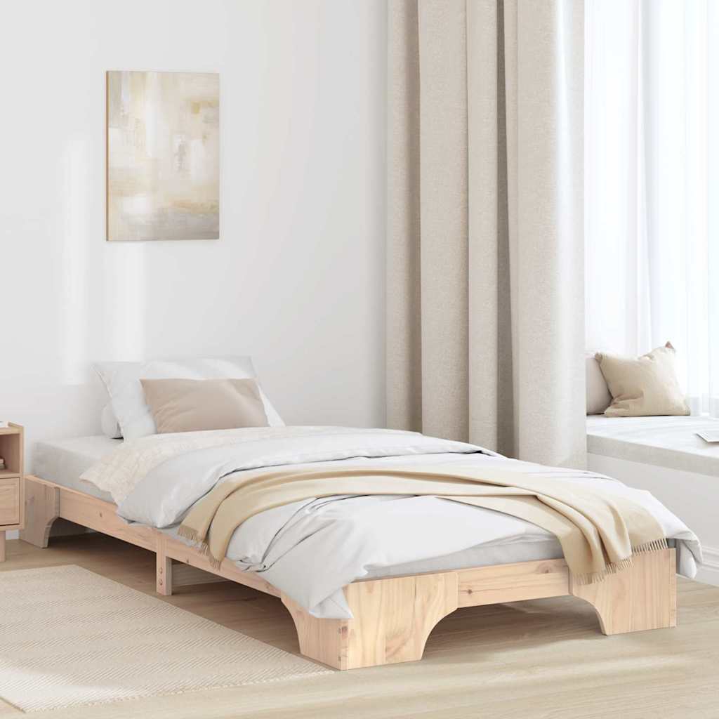 Cadre de lit Pin massif 90 x 200 cm Bois massif en pin - XIOS
