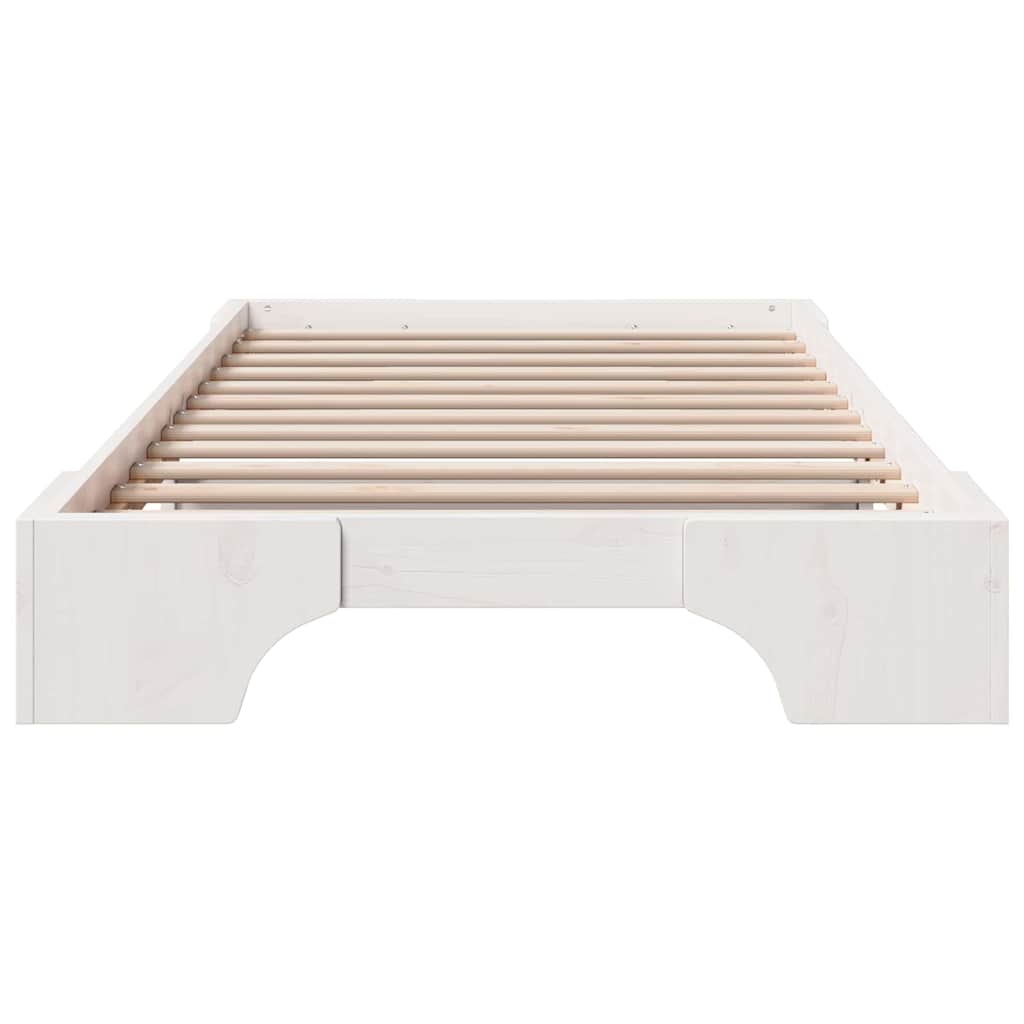 Cadre de lit Blanc 80 x 200 cm Pin massif - XIOS