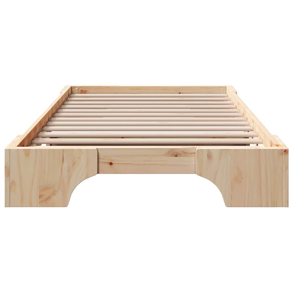Cadre de lit Naturel 90 x 190 cm Pin massif - XIOS