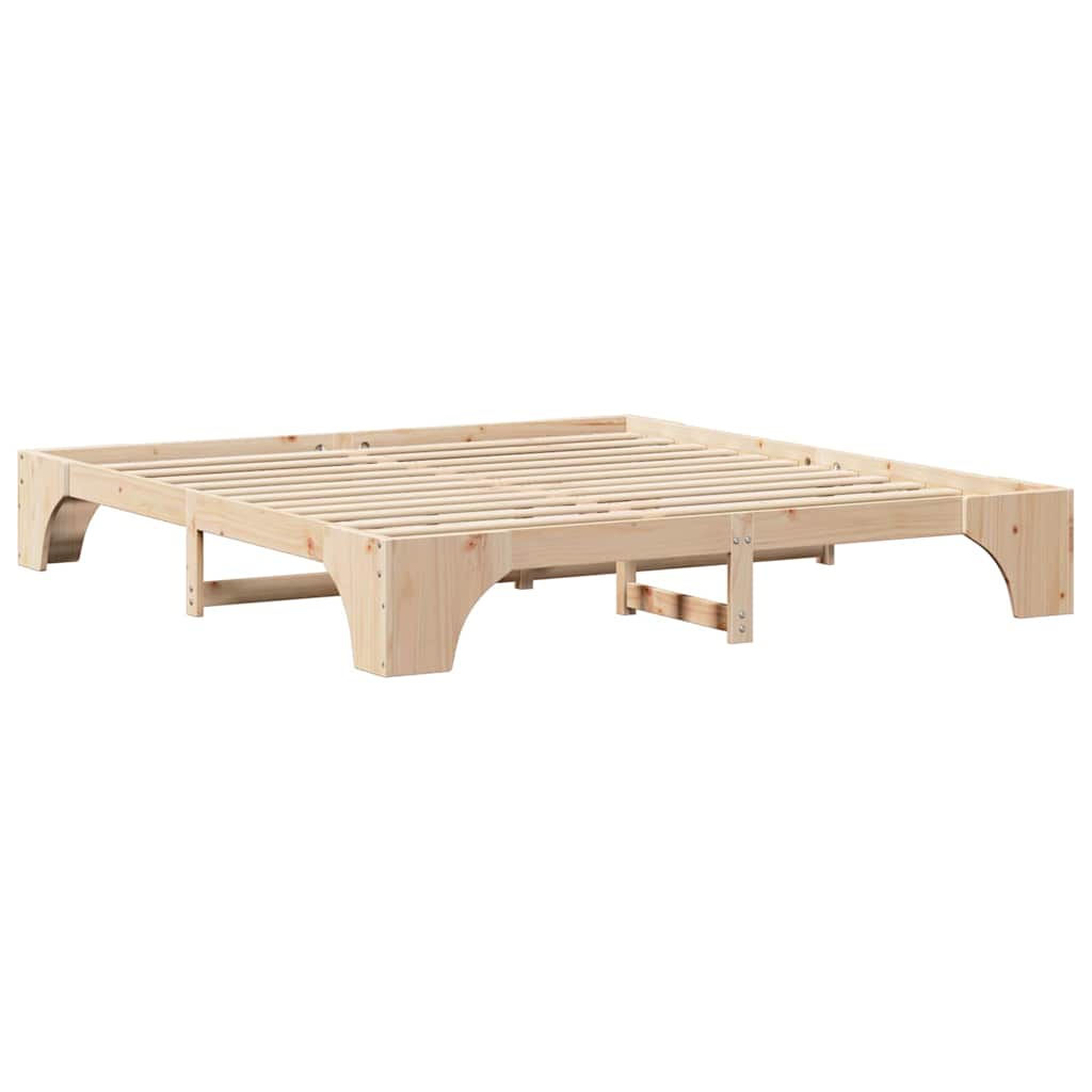 Cadre de lit Naturel 180 x 200 cm Pin massif - XIOS