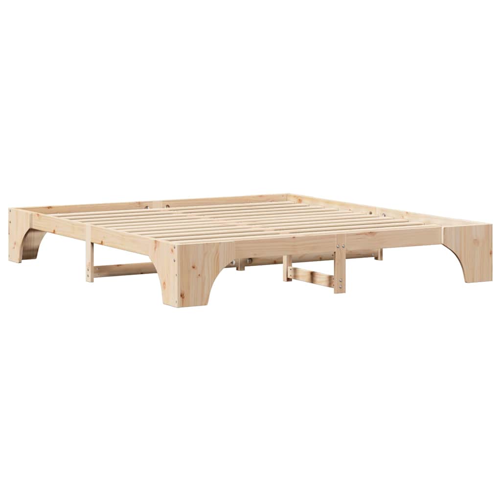 Cadre de lit Naturel 180 x 200 cm Pin massif - XIOS