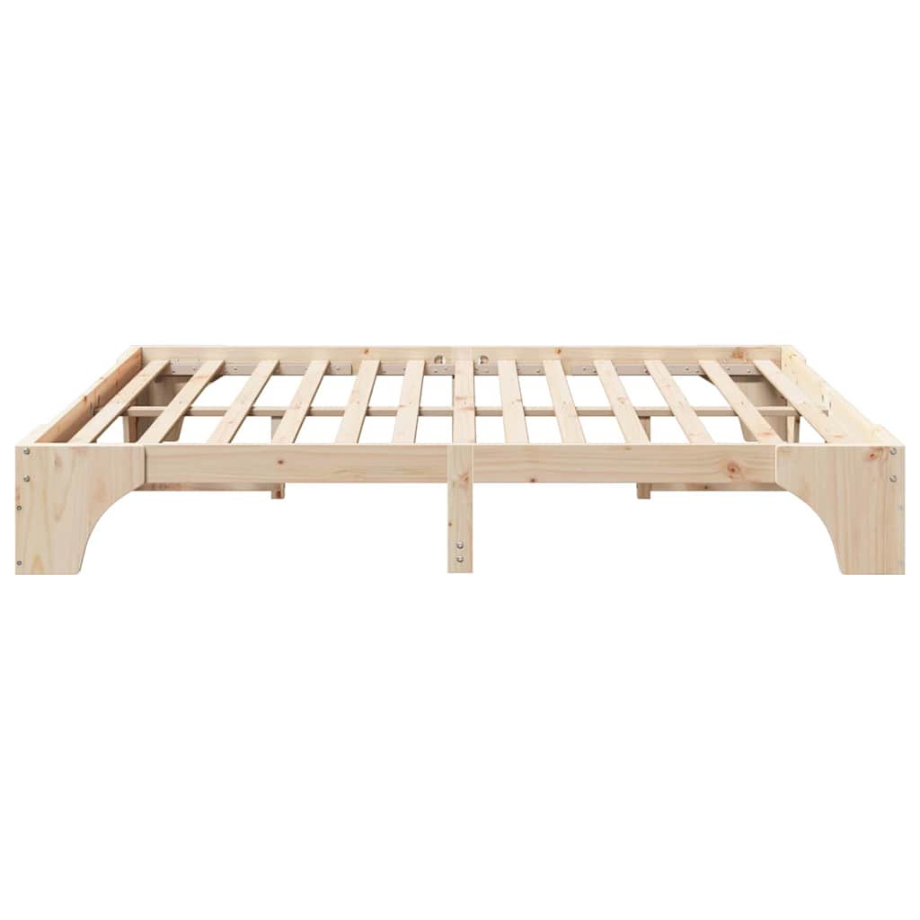 Cadre de lit Naturel 180 x 200 cm Pin massif - XIOS