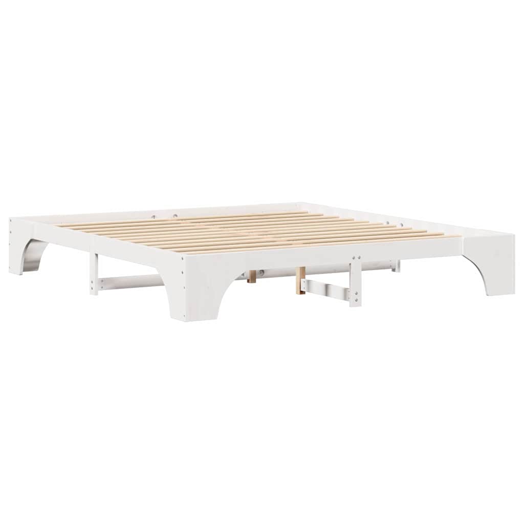 Cadre de lit Blanc 180 x 200 cm Pin massif - XIOS