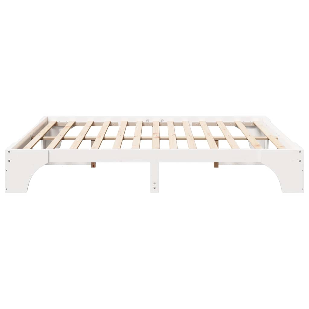 Cadre de lit Blanc 180 x 200 cm Pin massif - XIOS