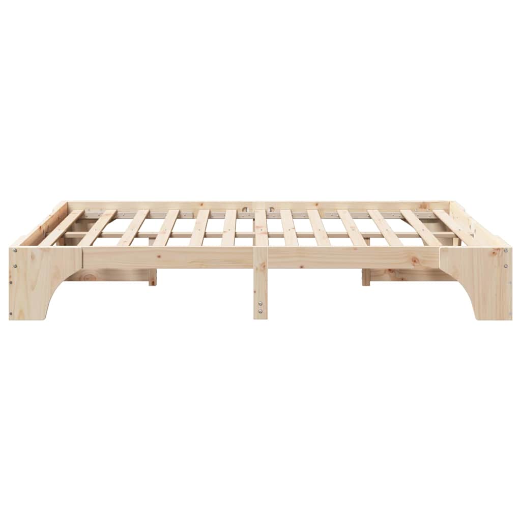 Cadre de lit Naturel 150 x 200 cm Pin massif - XIOS