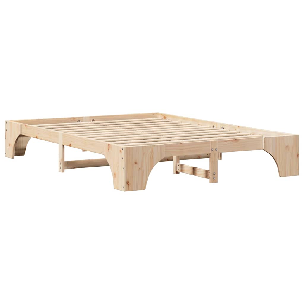 Cadre de lit Naturel 140 x 200 cm Pin massif - XIOS