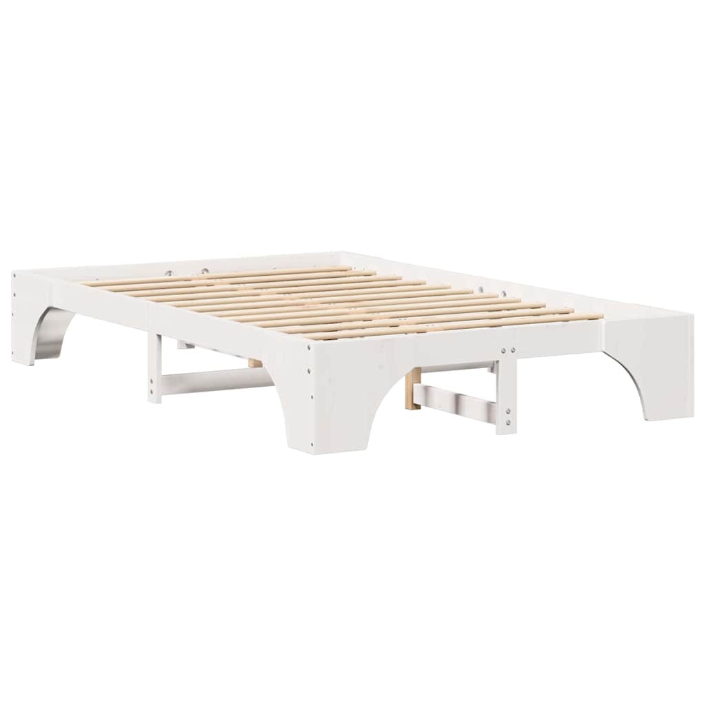 Cadre de lit Blanc 140 x 190 cm Pin massif - XIOS