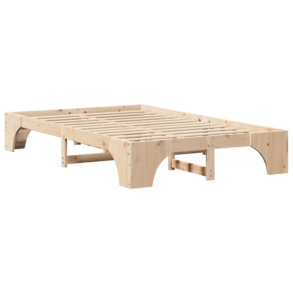 Cadre de lit Naturel 135 x 190 cm Pin massif - XIOS