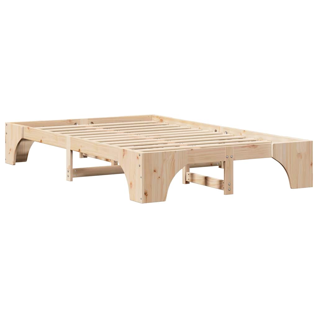 Cadre de lit Pin massif 135 x 190 cm Bois massif en pin - XIOS