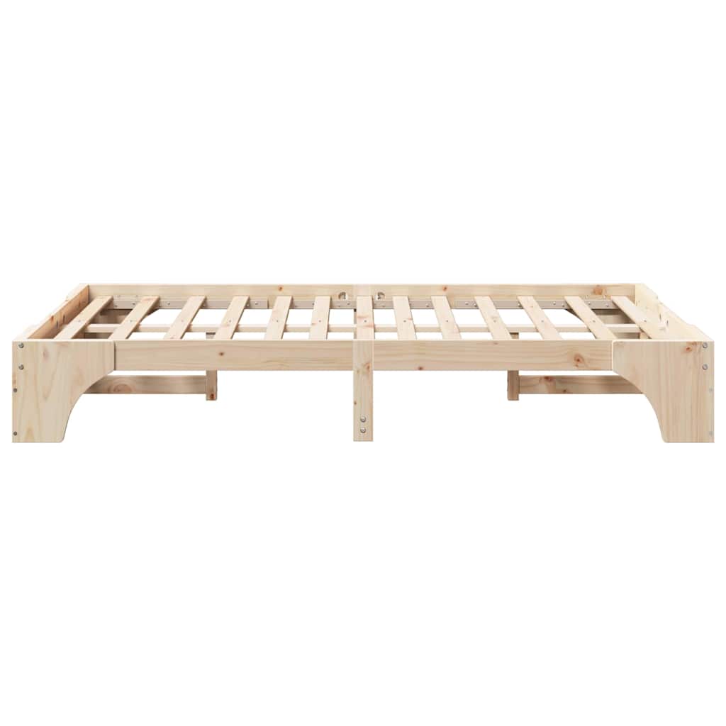 Cadre de lit Pin massif 135 x 190 cm Bois massif en pin - XIOS