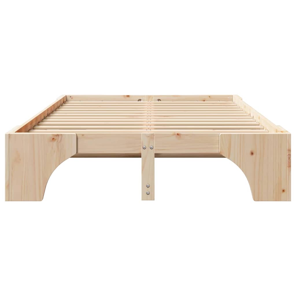 Cadre de lit Pin massif 120 x 190 cm Bois massif en pin - XIOS
