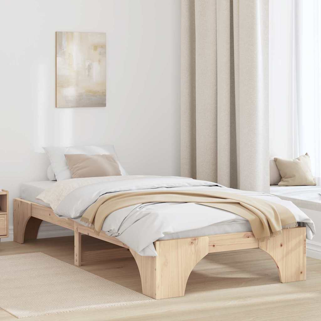 Cadre de lit Naturel 75 x 190 cm Pin massif - XIOS