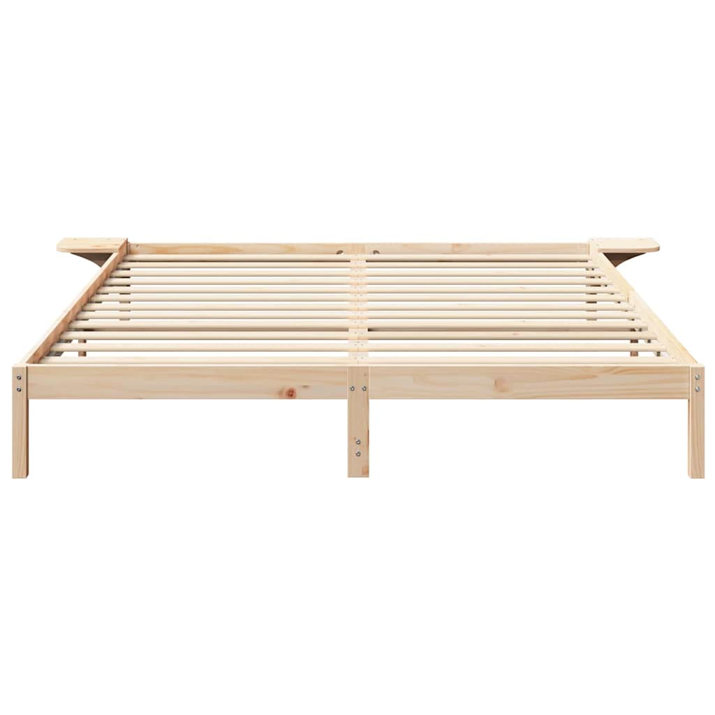 Cadre de lit Naturel 200 x 200 cm Pin massif - XIOS