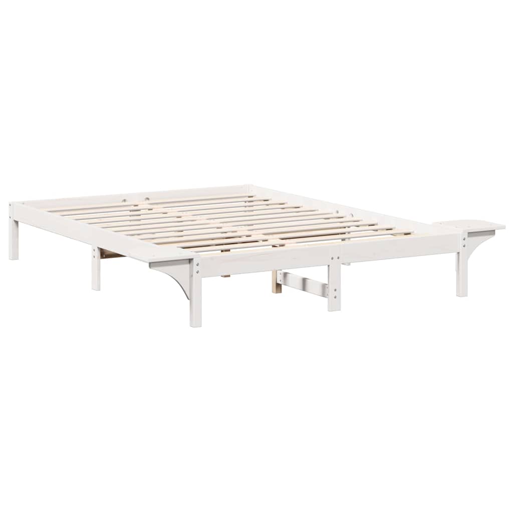 Cadre de lit Blanc 160 x 200 cm Pin massif - XIOS